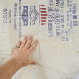 Enriched Flour from the United States Flour Sack Fabric - 26" x 34"