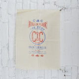 C & C Flour Sack Fabric Remnant - 16" x 22"