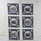 Winter Animal Print Fabric Panel - 42" x 52"
