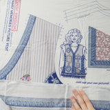 Daisy Kingdom Family Memories Picture Vest Cut and Sew Fabric Panel - 34" x 58"