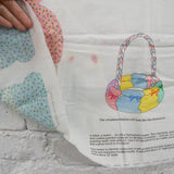 Easter Rabbits Basket Cut and Sew Fabric Panel - 36" x 44"