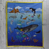 Ocean Print Fabric Panel - 35" x 44"
