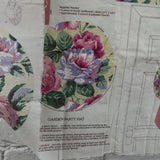 Garden Party Hat Cut and Sew Fabric Panel - 34" x 44"