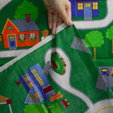 Neighborhood Map Fabric Panel - 44" x 74"
