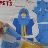 Bible School Hand Puppets Cut and Sew Fabric Panel - 36" x 44"