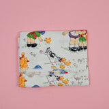 Kids on the Farm Illustration Print Woven Fabric - 38" x 40"