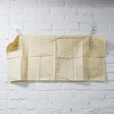 Daffodil Paragon Linen Dresser or Vanity Scarf, Stamped for Embroidery + Cutwork - 13" x 30"