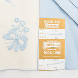 Blue + White Imperial Creation 100% Linen Luncheon Set