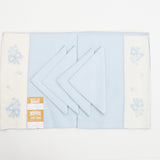 Blue + White Imperial Creation 100% Linen Luncheon Set