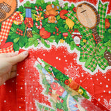 Red, White + Green Christmas Tablecloth - 58" x 84"