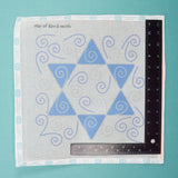 Star of David Swirls Pepita Needlepoint Canvas