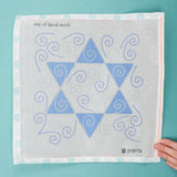 Star of David Swirls Pepita Needlepoint Canvas
