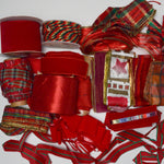 Red, Green + Gold Ribbon Bundle