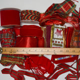 Red, Green + Gold Ribbon Bundle