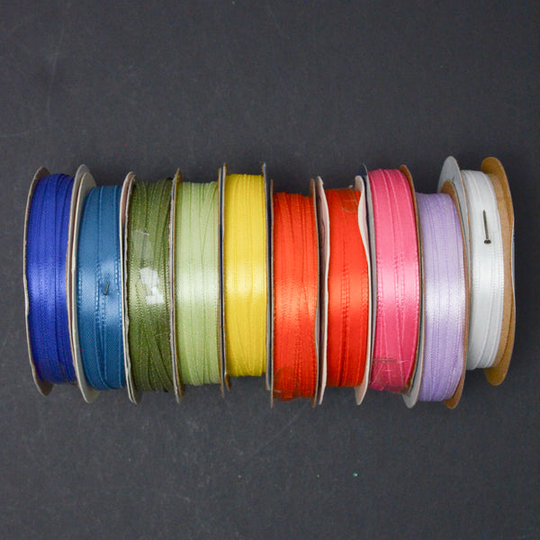 Rainbow Narrow Ribbon Bundle - 10 Spools