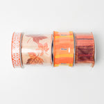 Orange Wired Ribbon - 4 Spools