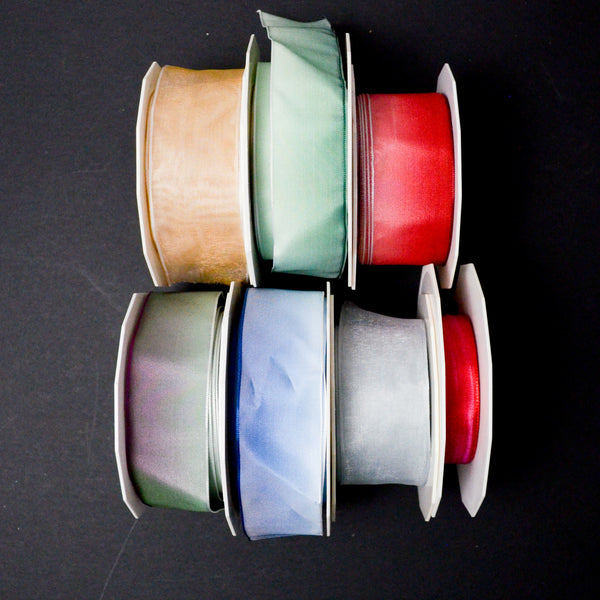 Pastel Ombre Sheer Ribbon Bundle - 7 Spools