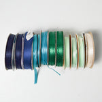 Blue + Green Ribbon Bundle - 11 Spools