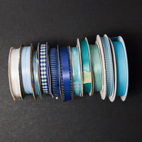 Green + Blue Ribbon Bundle - 11 Spools