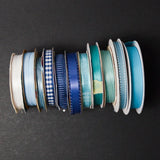 Green + Blue Ribbon Bundle - 11 Spools