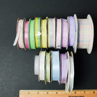 Pastel Ribbon Bundle - 16 Spools