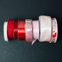 Pink + Red Ribbon Bundle - 8 Spools