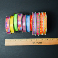 Colorful + Patterned Ribbon Bundle - 15 Spools