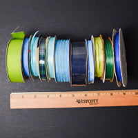 Green + Blue Ribbon Bundle - 11 Spools