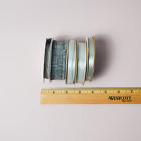Gray Ribbon Bundle - 5 Spools