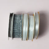 Gray Ribbon Bundle - 5 Spools
