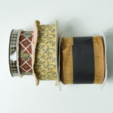 Brown Fabric Ribbon Bundle - 4 Spools