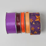 Purple, Orange + Yellow Ribbon - 5 Spools