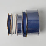 Navy + Cream Grosgrain Ribbon - 5 Spools