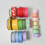 Colorful Grosgrain Ribbon - 24 Spools