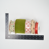 Vintage Christmas Ribbon Bundle - 5 Rolls