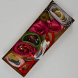 Red, Green + White Satin + Grosgrain Ribbon Bundle