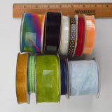 Colorful Sheer + Decorative Ribbon - 11 Spools