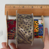 Assorted Patterned Fabric Ribbon - 3 Spools