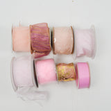 Light Pink Ribbon Bundle - 8 Rolls
