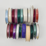 Jewel Tone Satin Ribbon Bundle - 21 Rolls