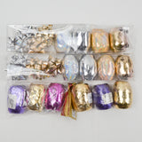 Metallic Gift Ribbon Bundle - 14 Rolls + Extra Ribbon