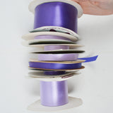 Purple Flora-Satin Polypropylene + Satin Acetate Ribbon Bundle - 7 Rolls