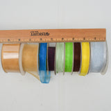 Colorful Organza Ribbon Bundle - 9 Rolls