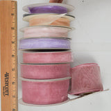 Pink + Purple Organza Ribbon Bundle - 8 Rolls
