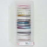 Craft Mates Patterned Ribbon in Carrying Case - 17 Rolls