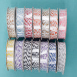 White + Colorful Primio Twine - 14 Spools