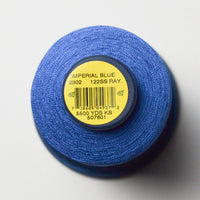 Imperial Blue 2302 Robison-Anton Rayon 40 wt. Machine Embroidery Thread - 5500 Yd Spool Default Title
