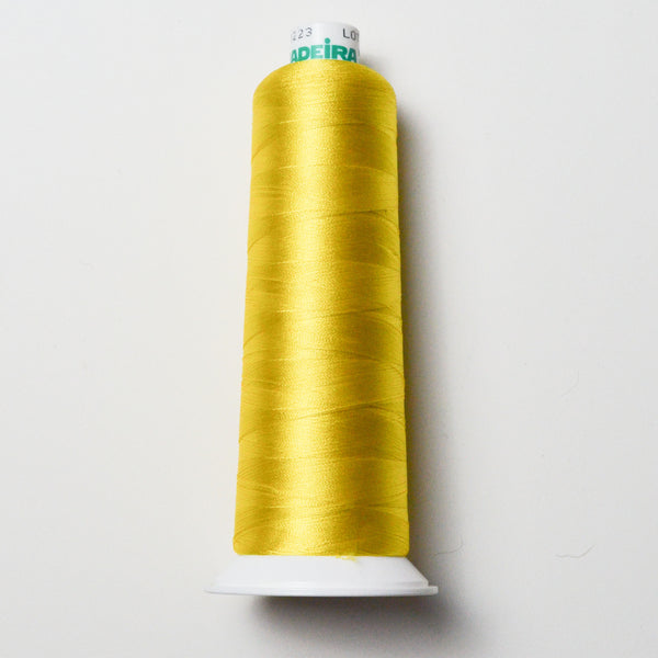 Yellow 1223 Madeira 40 wt. Machine Embroidery Thread - 5000m Spool – Make &  Mend
