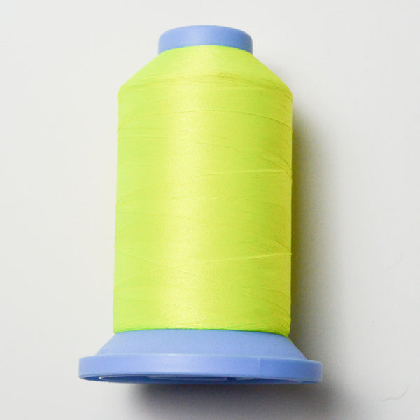 Neon Stunning Yellow 9085 Robison-Anton Polyester 40 wt. Machine Embroidery Thread - 5500 Yd Spool Default Title