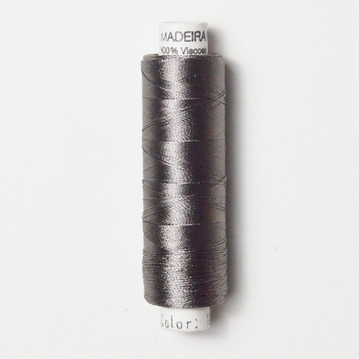 Dark Gray 1240 Madeira Rayon 40 wt. Machine Embroidery Thread - 1000m ...